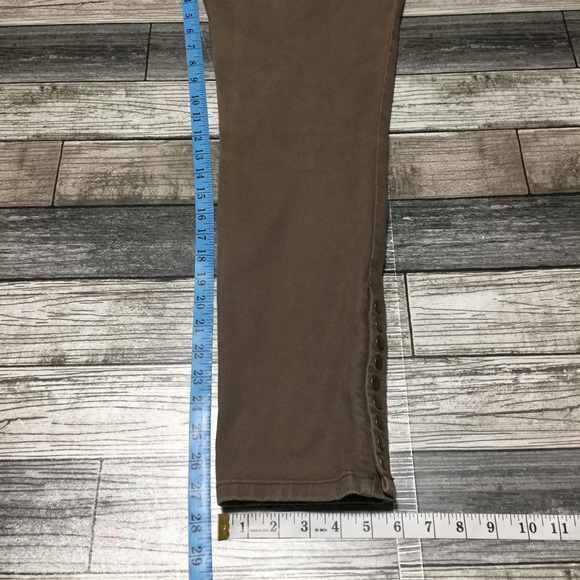 Soft Surroundings Pull On Pants Women’s S Brown Ankle Buttons (Inseam 27.5) - Picture 2 of 10